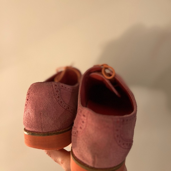 Cole Haan Suede Oxford Shoes 8B PINK - Picture 6 of 10